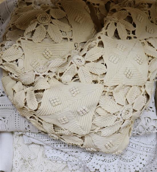 Four crochet bed covers